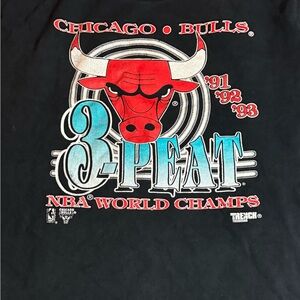 VINTAGE Chicago Bulls 3Peat tee 1991, 1992, 1993